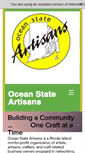 Mobile Screenshot of oceanstateartisans.com